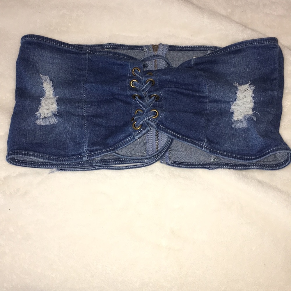 Jean mayoral crop top